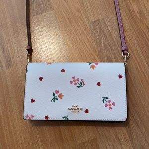 NWT Coach Anna Foldover Clutch Crossbody